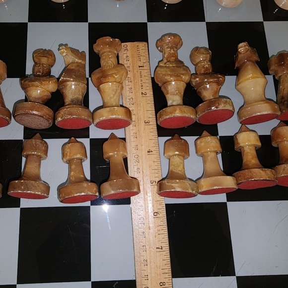 Vintage Stone Chess Set - Picture 10 of 16